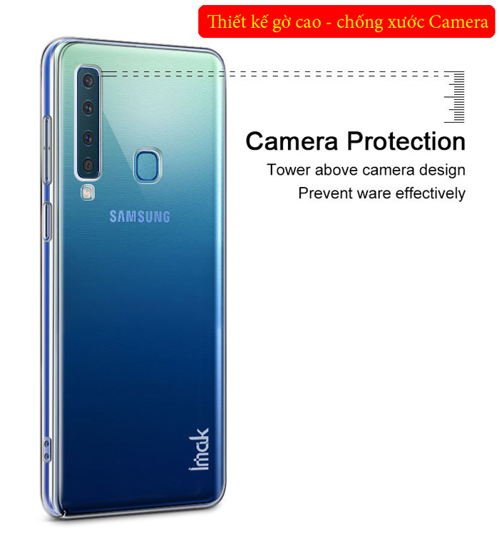 Ốp lưng Galaxy A9 2018 Imak Impact Air 360 trong suốt không ố vàng 3