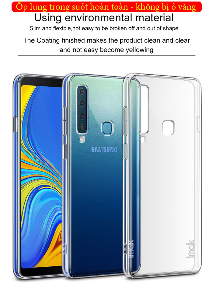 Ốp lưng Galaxy A9 2018 Imak Impact Air 360 trong suốt không ố vàng 2