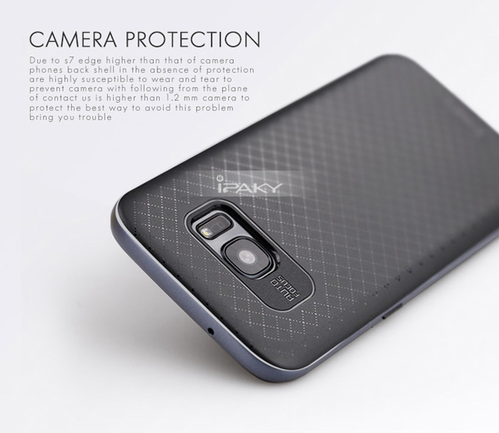 Ốp lưng Galaxy S7 Edge Ipaky Case 2 lớp lưng Caro tuyệt đẹp 1