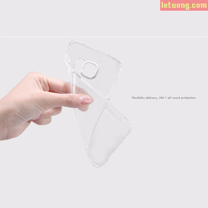 Ôp lưng Galaxy S7 Edge Nillkin Nature trong suốt nhựa mềm 0,6mm 2