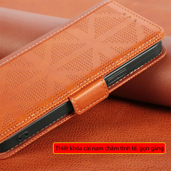 Bao da Samsung A73 5G LT Wallet Vegan Retro Leather