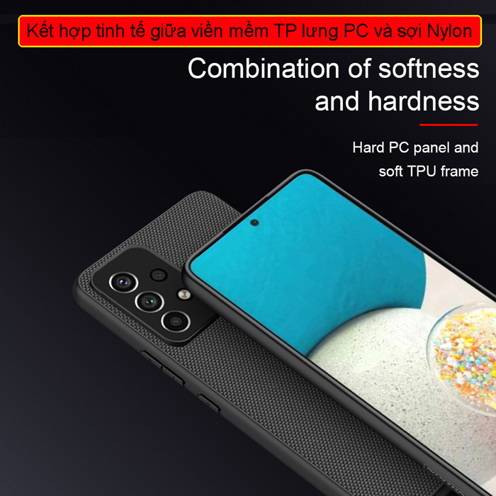 Ốp lưng Galaxy A53 5G Nillkin Texture 3D Case sợi Nylon siêu bền