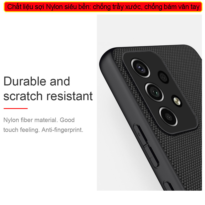 Ốp lưng Galaxy A53 5G Nillkin Texture 3D Case sợi Nylon siêu bền