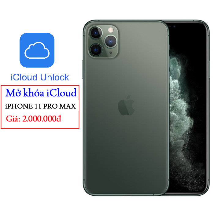 Dịch vụ mở khóa iCloud iPhone 11 Pro Max < bảo hành trọn đời >