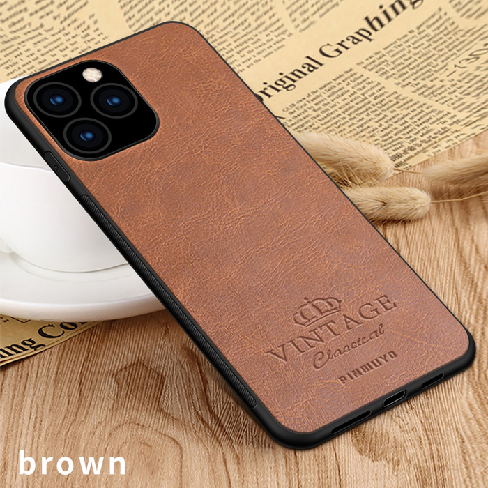 Ốp lưng iPhone 11 Pro Max Pinwuyo Vintage Leather lưng da