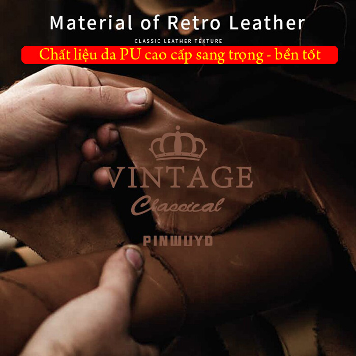 Ốp lưng iPhone 11 Pro Max Pinwuyo Vintage Leather lưng da