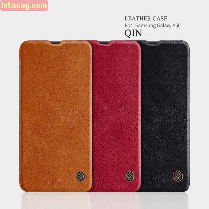 Bao da Galaxy A50 / A30s Nillkin Qin Leather sang trọng - cổ điển