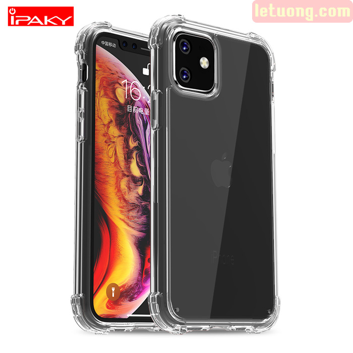 Ốp lưng iPhone 11 iPaky Hybrid Crystal Through trong suốt chống sốc