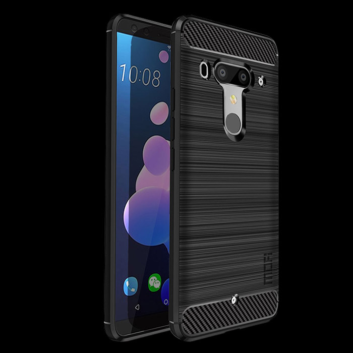 Ốp lưng HTC U12 Plus Mofi Carbon Fiber nhựa mềm - chống sốc