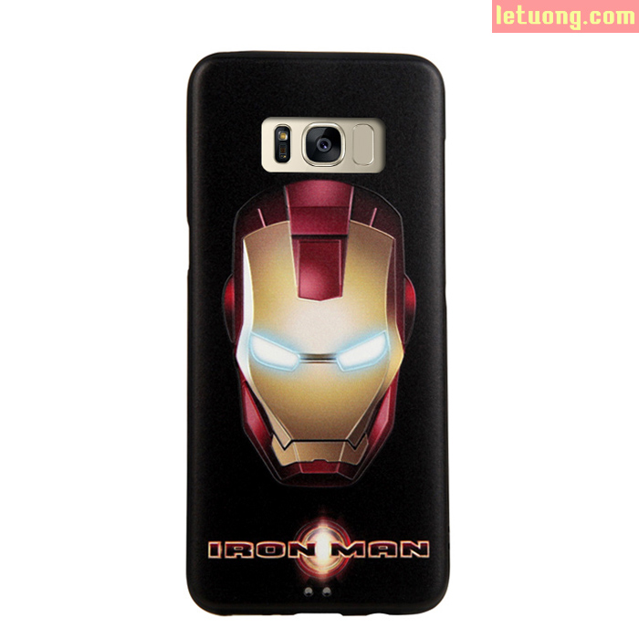 Ốp lưng Galaxy S8 Mycolors Avengers dập nổi 3D + dán lưng Carbon