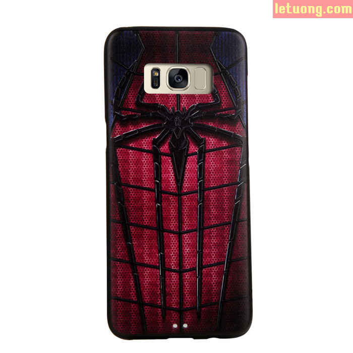 Ốp lưng Galaxy S8 Mycolors Avengers dập nổi 3D + dán lưng Carbon