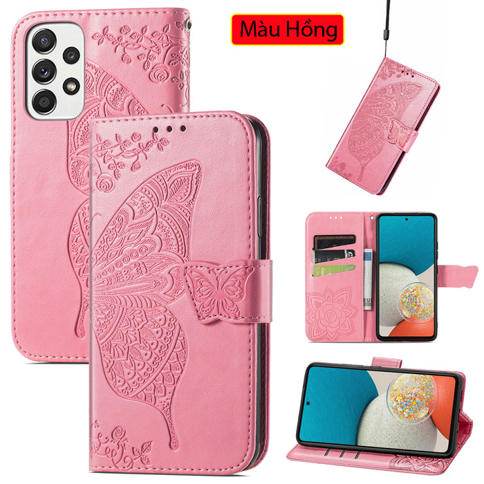 Bao da Galaxy A53 5G LT Wallet Butterfly thời trang Cá Tính