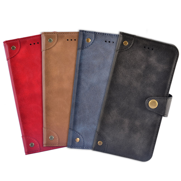 Bao da Oppo Reno 5 iDewei Wallet Vintage Sang Trọng - Cổ điển