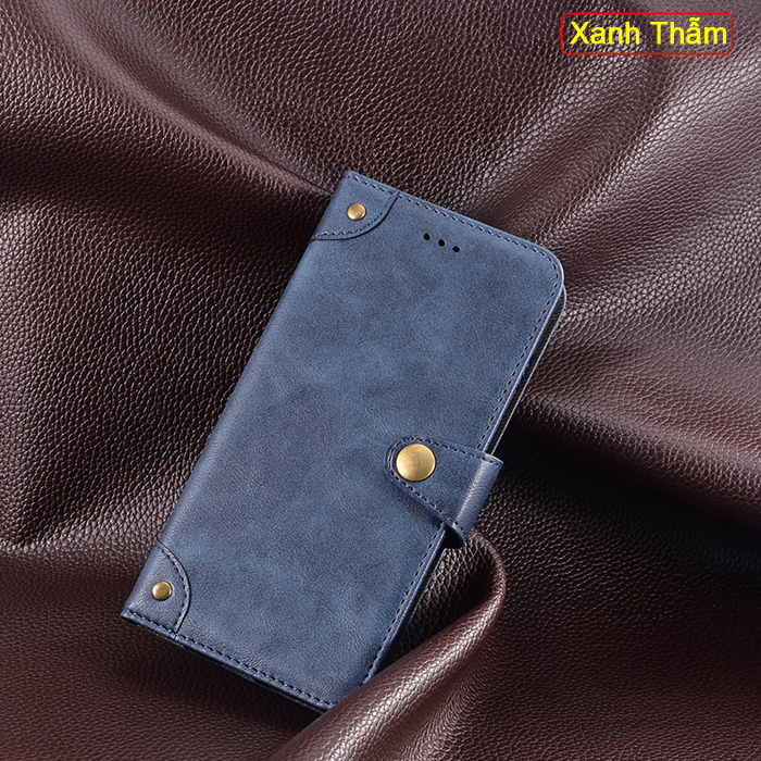 Bao da Oppo Reno 5 iDewei Wallet Vintage Sang Trọng - Cổ điển