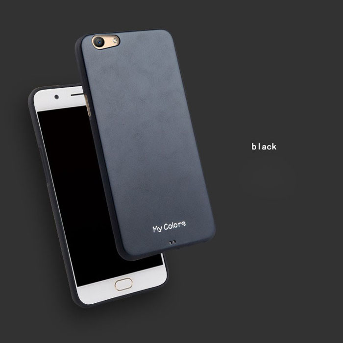 Ốp lưng Oppo F1S/F1S 2017 Mycolors TPU Leather + kính cường lực