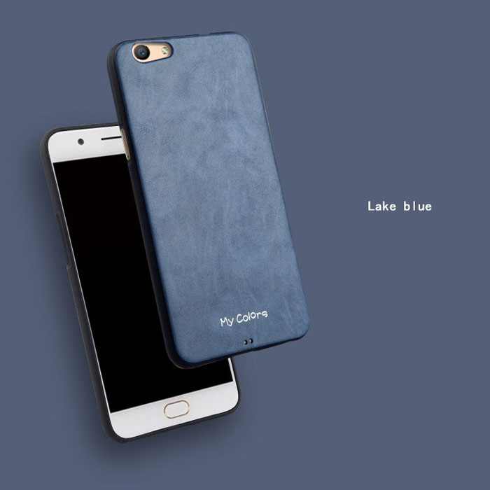 Ốp lưng Oppo F1S/F1S 2017 Mycolors TPU Leather + kính cường lực