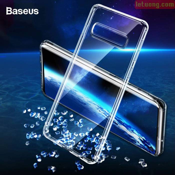 Ốp lưng Galaxy S10 Baseus Simplicity Crystal trong suốt - mỏng gọn