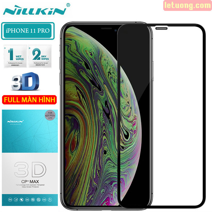 Kính cường lực iPhone 11 Pro Nillkin 3D CP+ Max full toàn màn hình