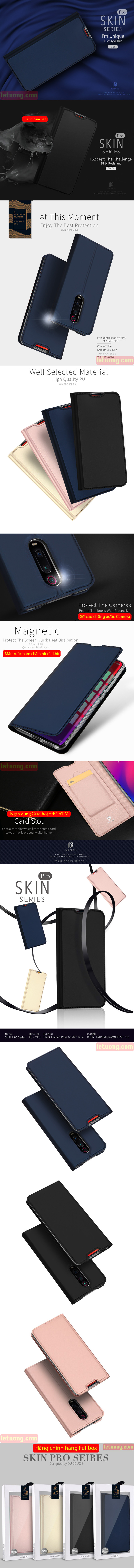 Bao da Xiaomi Mi 9T / Mi 9T Pro Dux Ducis Skin khung mềm - siêu mỏng - siêu mịn 5