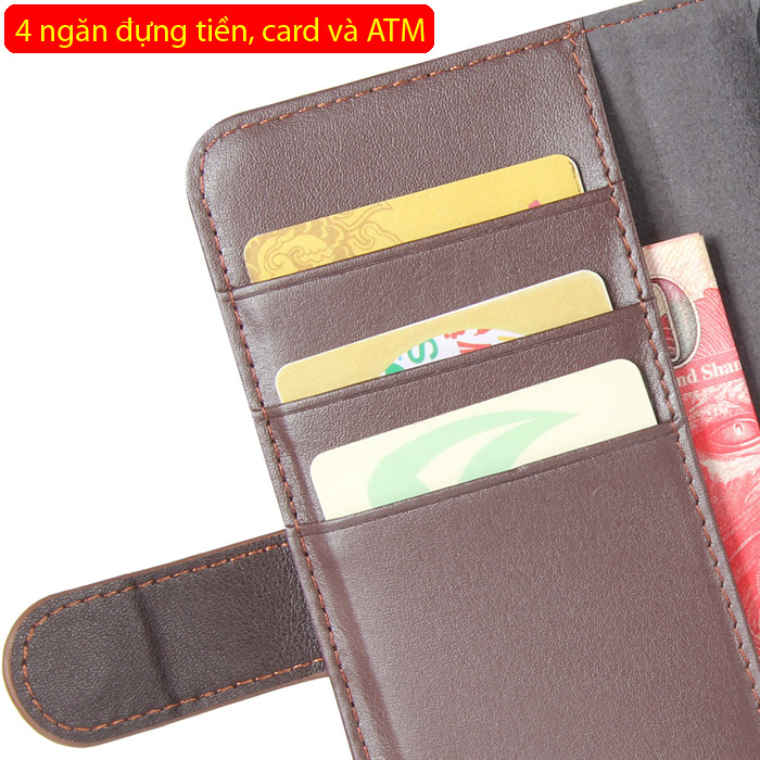 Bao da Galaxy A20 LT Wallet Leather dạng ví siêu bền - siêu êm 3