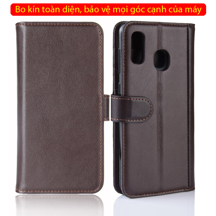 Bao da Galaxy A20 LT Wallet Leather dạng ví siêu bền - siêu êm 2