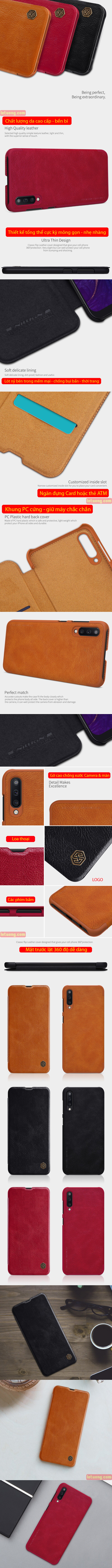 Bao da Galaxy A30s Nillkin Qin Leather sang trọng - cổ điển 2