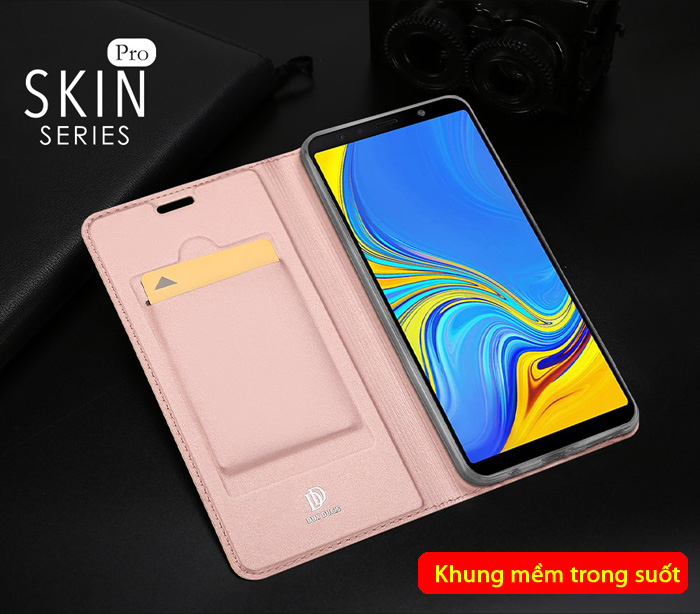 Bao da Galaxy A7 2018 Dux Ducis Skin khung mềm, siêu mỏng 2