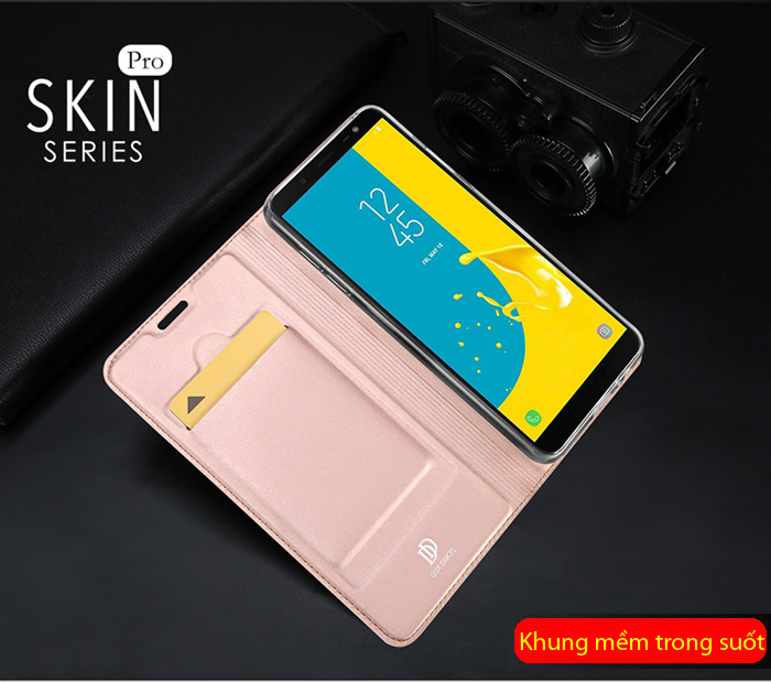 Bao da Galaxy J6 2018 Dux Ducis Skin siêu mỏng - khung mềm 2