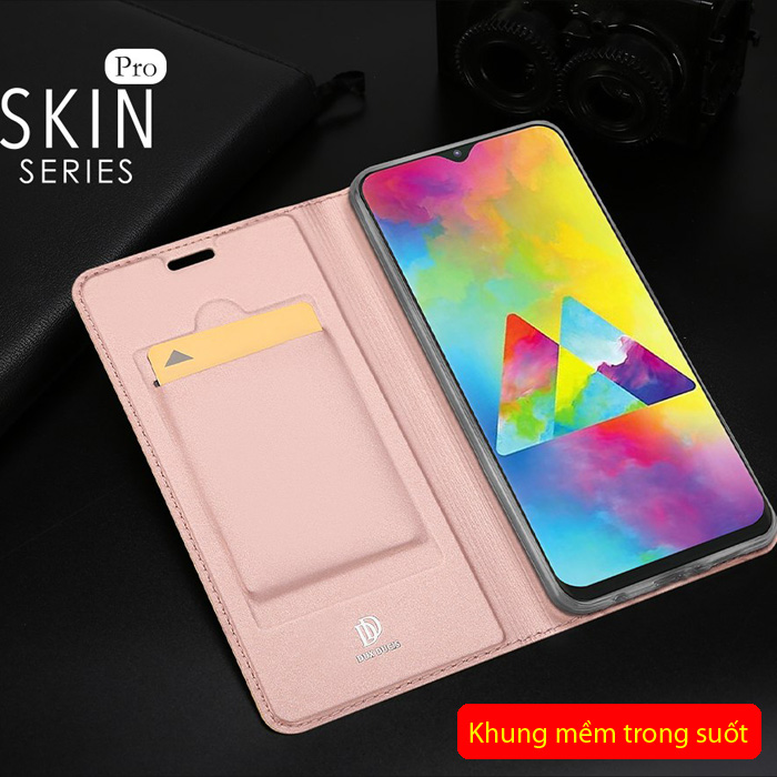 Bao da Galaxy M20 Dux Ducis Skin khung mềm - siêu mỏng - siêu mịn 2