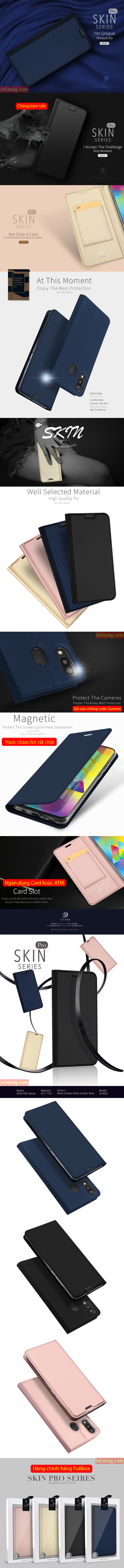 Bao da Galaxy M20 Dux Ducis Skin khung mềm - siêu mỏng - siêu mịn 6