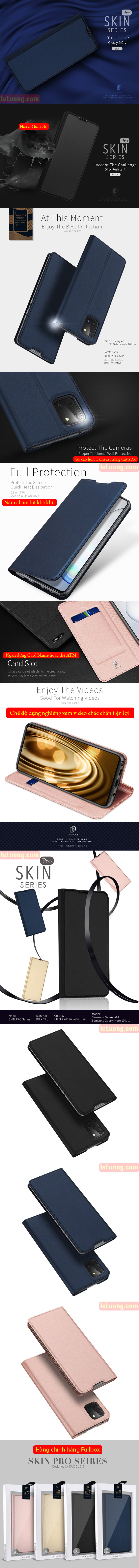 Bao da Galaxy Note 10 Lite Dux Ducis Skin khung mềm - siêu mỏng - siêu mịn 5