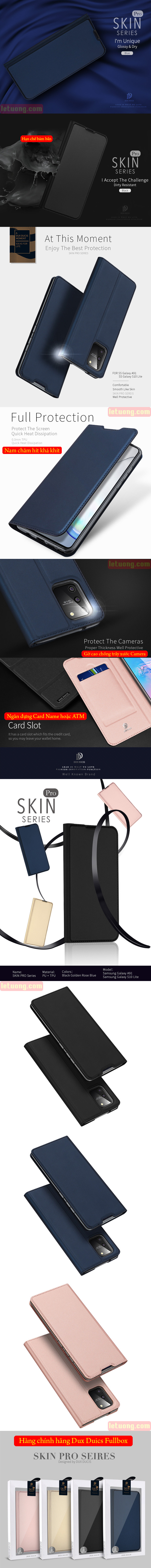 Bao da Galaxy S10 Lite Dux Ducis Skin khung mềm - siêu mỏng - siêu mịn 5