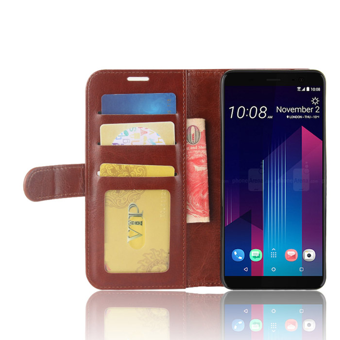 Bao da HTC U11 Plus LT Wallet Leather dạng ví đa năng - khung mềm 2