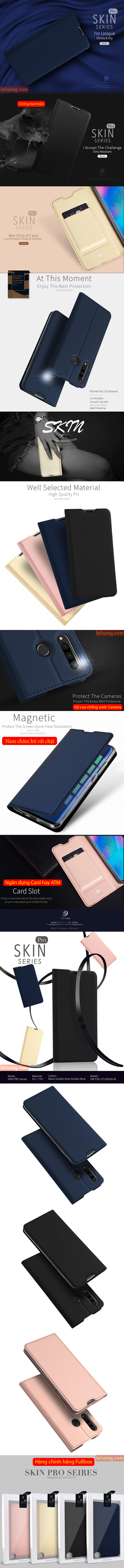 Bao da Huawei P30 Lite Dux Ducis Skin khung mềm - siêu mỏng - siêu mịn 5