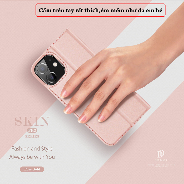 Bao da iPhone 12 Mini Dux Ducis Skin Siêu mỏng - mềm mịn 3