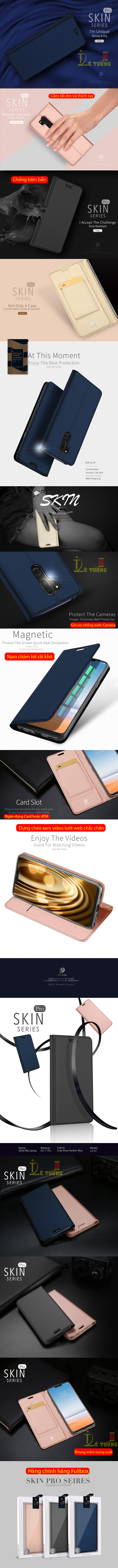 Bao da LG G7 ThinQ Dux Ducis Skin siêu mỏng - khung mềm 4