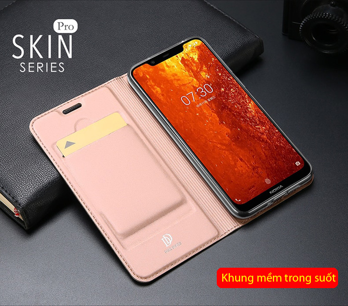 Bao da Nokia 8.1 Dux Ducis Skin khung mềm - siêu mỏng - siêu mịn 2