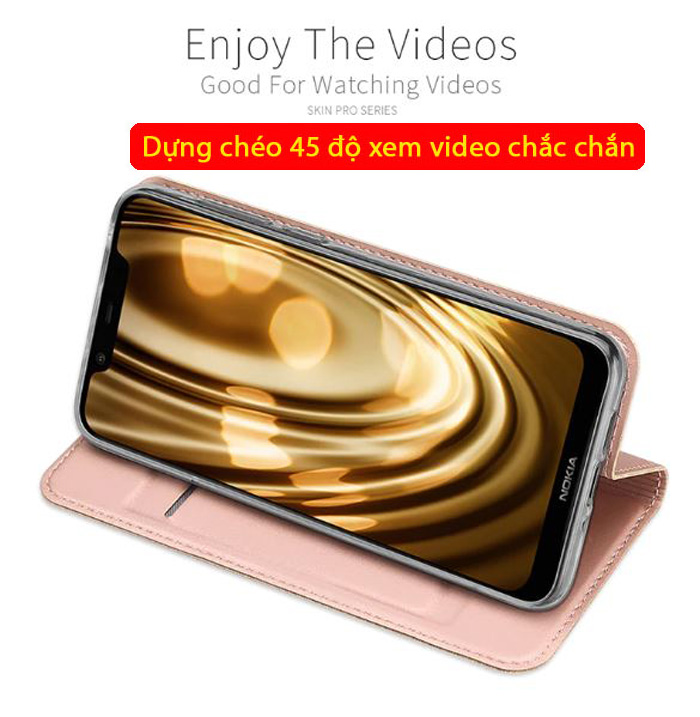 Bao da Nokia 8.1 Dux Ducis Skin khung mềm - siêu mỏng - siêu mịn 3