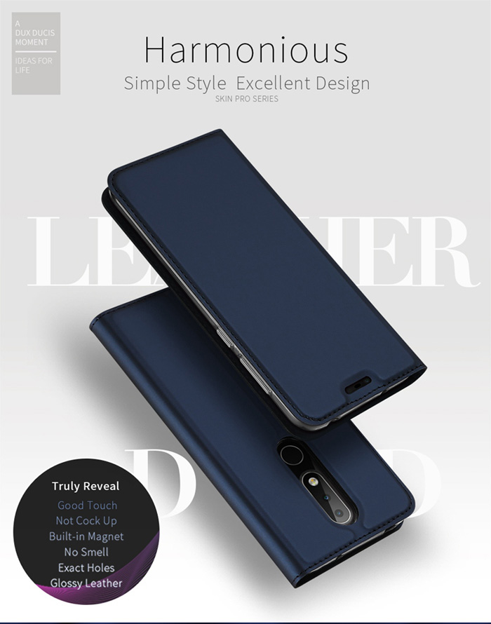 Bao da Nokia X6 Dux Ducis Skin siêu mỏng - khung mềm - Siêu êm 4