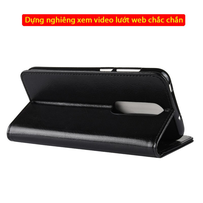 Bao da Nokia X6 LT Wallet Leather dạng ví đa năng - khung mềm 3