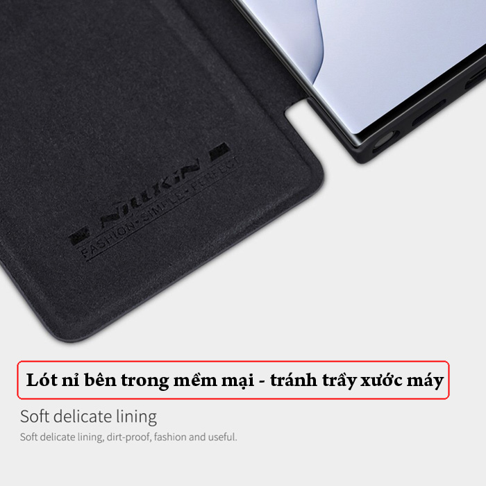 Bao da Note 20 Ultra / 5G Nillkin Qin Leather sang trọng - cổ điển 2