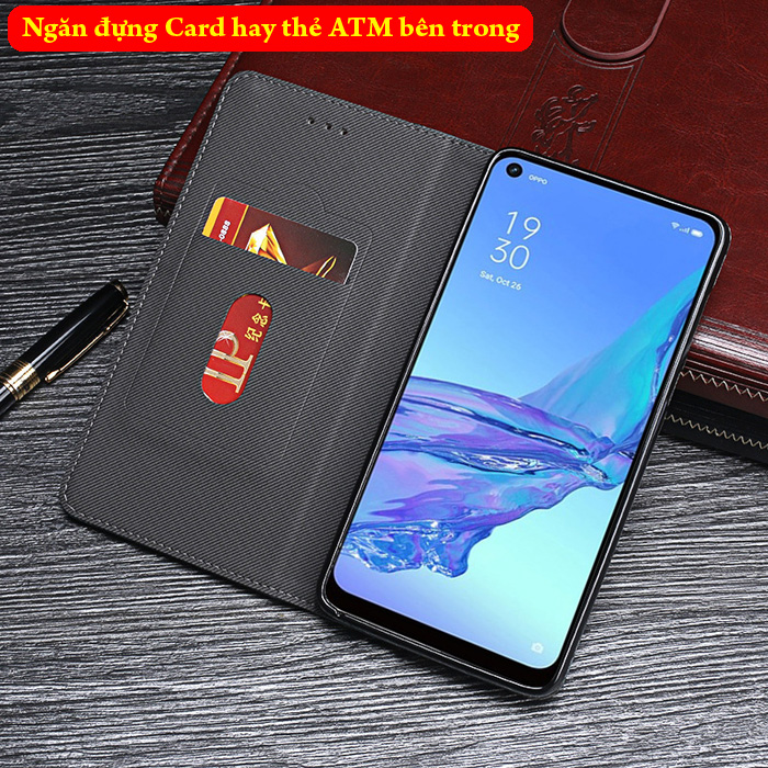 Bao da Oppo A53 LT Ourhan Leather Card rất đẹp và sang trọng 2