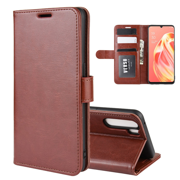 Bao da Oppo Reno3 LT Wallet Leather dạng ví đa năng - khung mềm 1