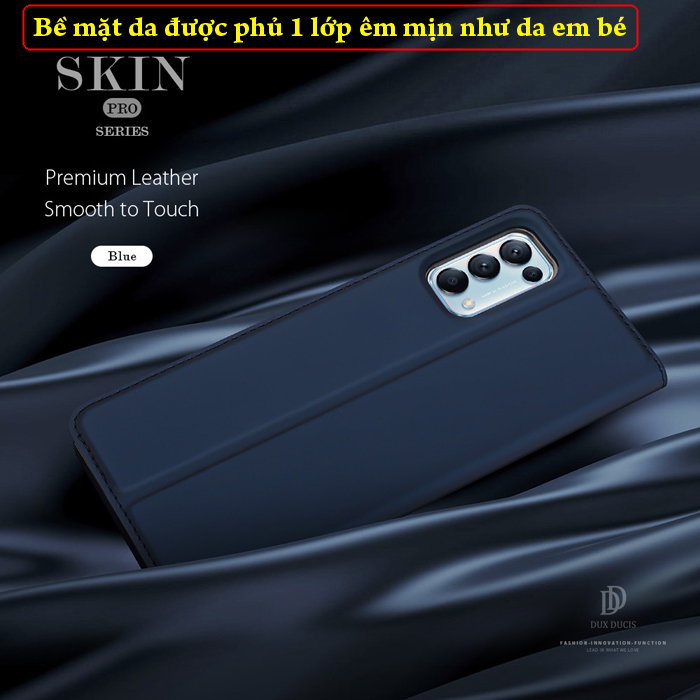 Bao da Oppo Reno 5 Dux Ducis Skin Siêu mỏng - mềm mịn 4