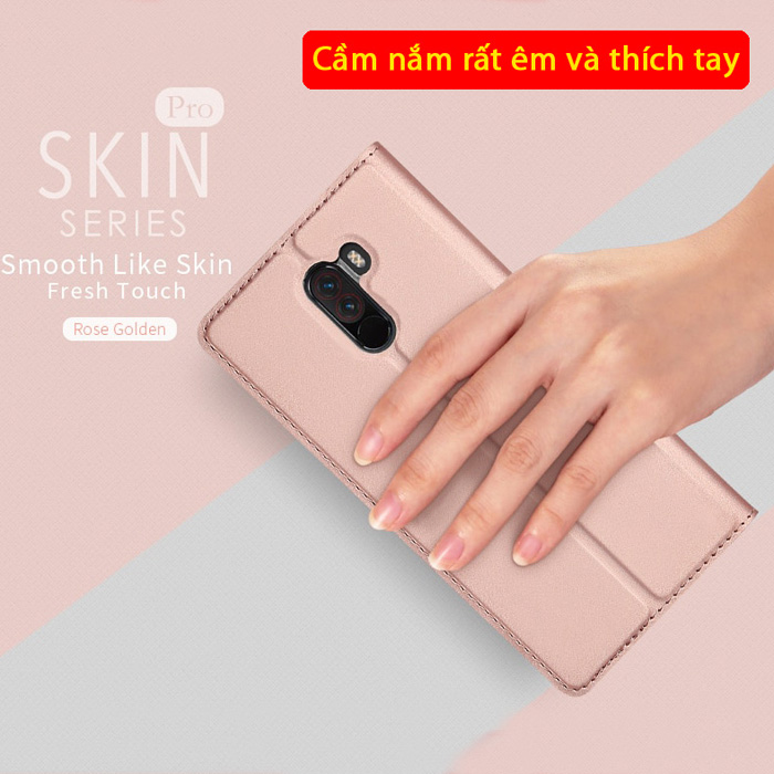 Bao da Pocophone F1 Dux Ducis Skin khung mềm - siêu mỏng - siêu mịn 1