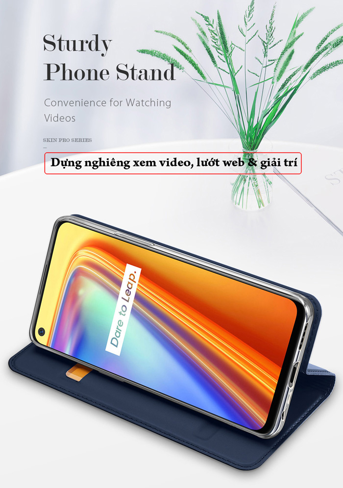 Bao da Realme 7 Dux Ducis Skin Siêu mỏng nhẹ Êm - Mềm - Mịn 3