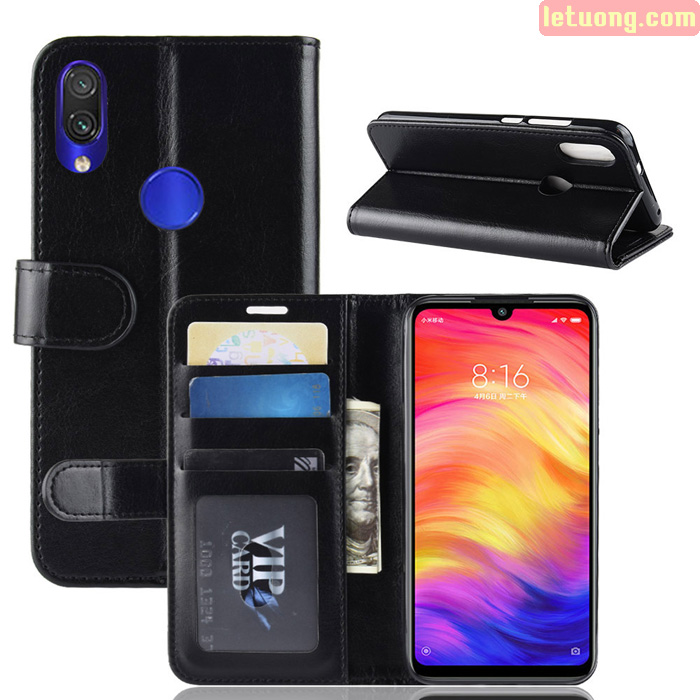 Bao da Redmi Note 7 LT Wallet Leather dạng ví đa năng - khung mềm 1