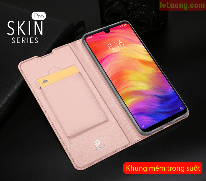 Bao da Redmi Note 7 Pro Dux Ducis Skin khung mềm - siêu mỏng - siêu mịn 2