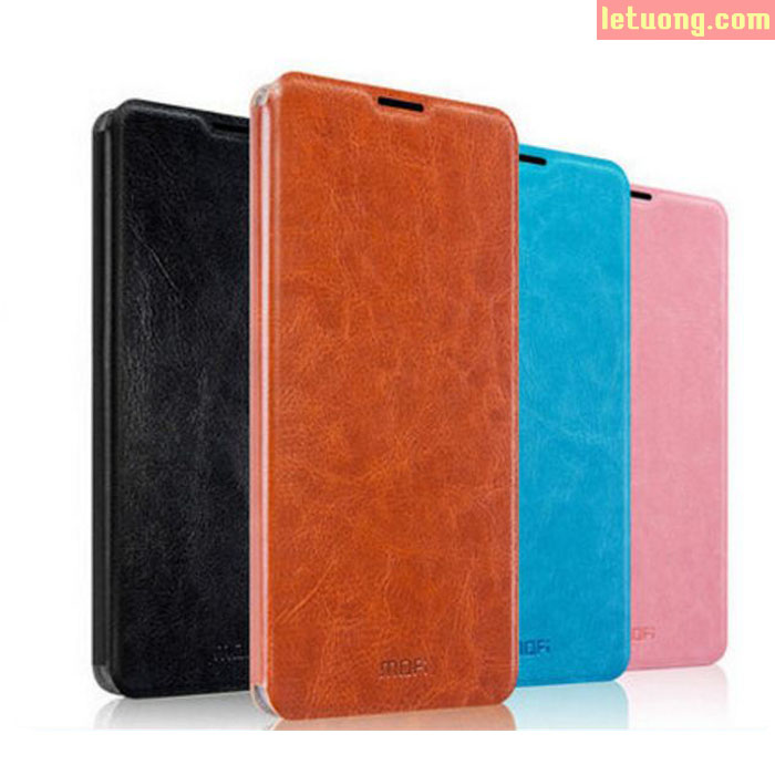 Bao da Sony C5 Ultra Mofi Leather Case khung nhựa mềm TPU 5