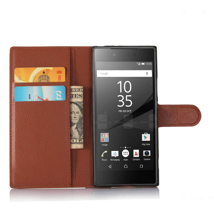 Bao da Sony XA1 LT Flip Wallet dang vi đa năng khung nhựa mềm 1
